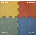 Резиновые маты повышенной амортизации PAVINETTI с замком S-пазл, размером 1080х1080мм, толщиной 30 мм